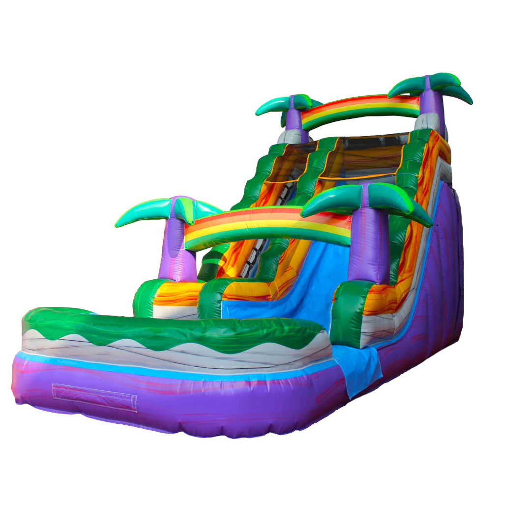 16 feet Tall Waterslide Treasure Island Wet and Dry