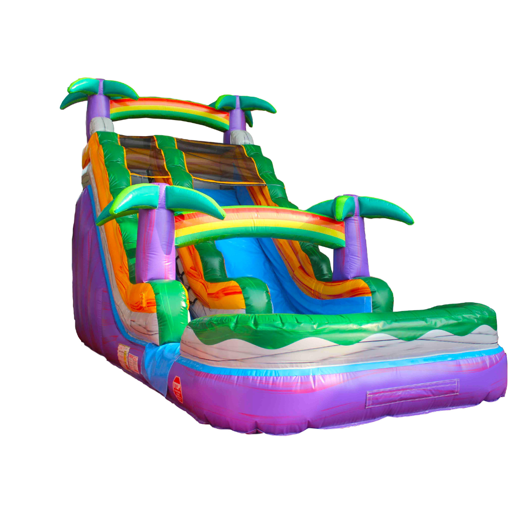 16 feet Tall Waterslide Treasure Island Wet and Dry