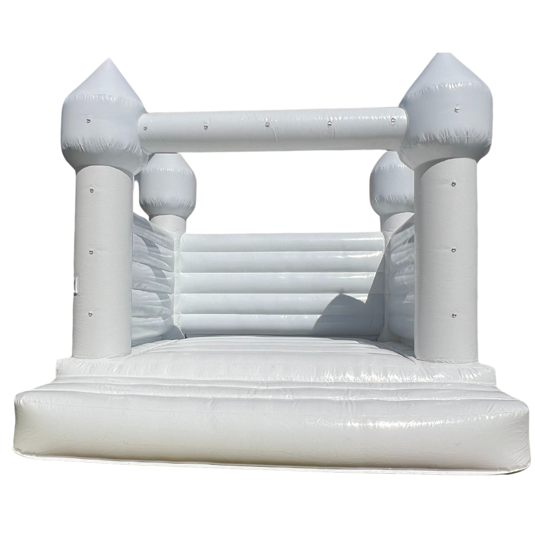 Full PVC Commercial Grade White Bounce House
