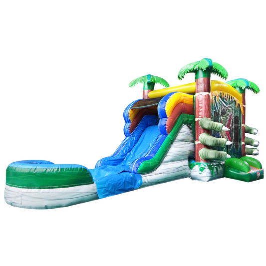T-Rex Dinosaur Combo Bounce House Slide