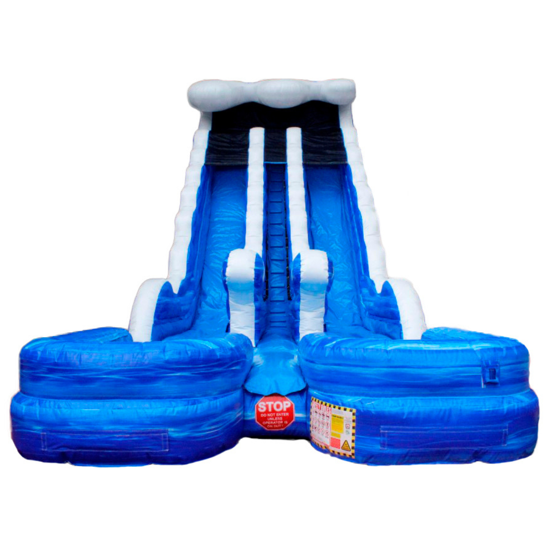 24 Feet Tall Waterslide Dual Lane Screamer