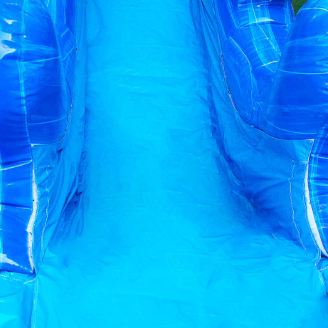 14 Feet Tall Blue Wave Marble Waterslide