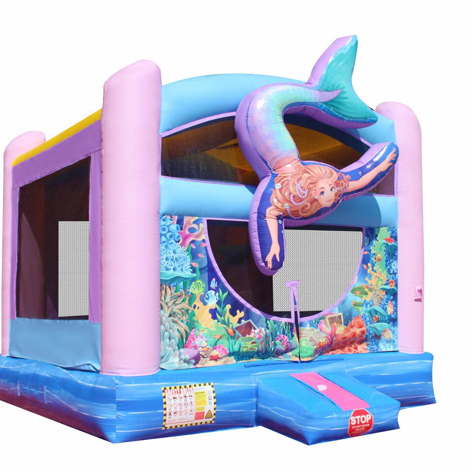 13' x 13' 3D Mermaid Bounce House