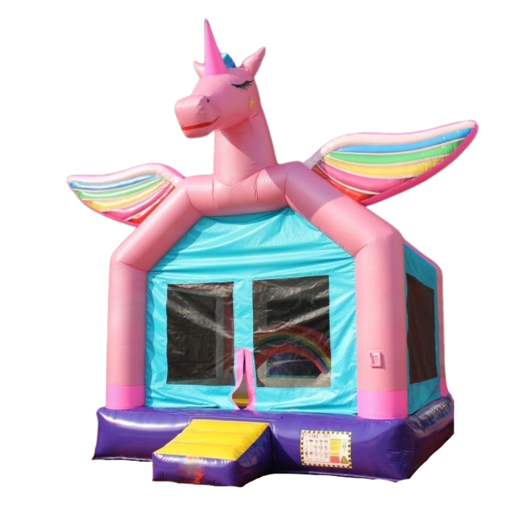13' x 13' Pink Unicorn Bounce House